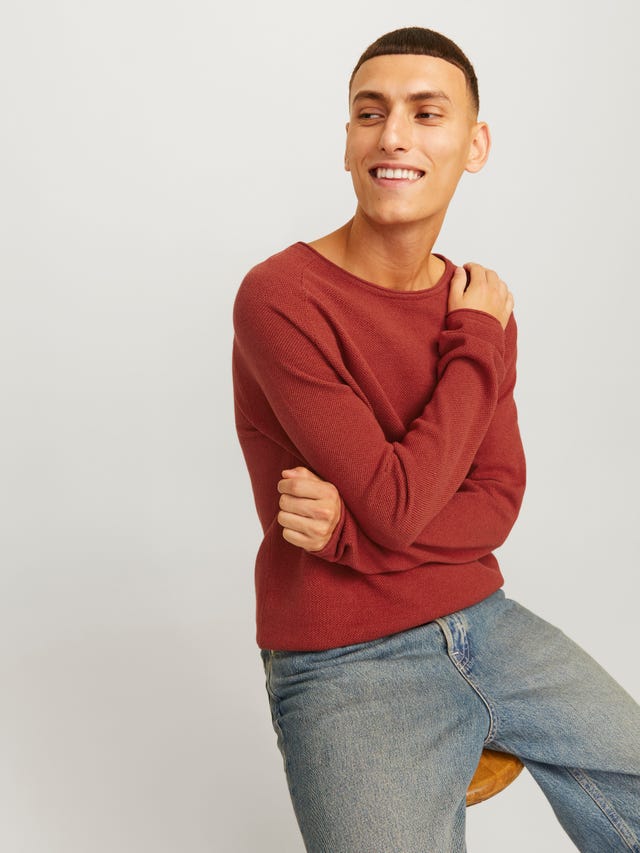 Jack & Jones Plain Crew Neck Jumper - 12157321