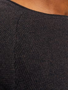 Jack & Jones Gładki Sweter z dzianiny z okrągłym dekoltem -Mulch - 12157321
