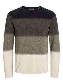 Jack & Jones Plain Knitted pullover -Mulch - 12157321