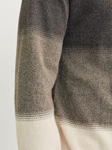 Jack & Jones Plain Knitted pullover -Mulch - 12157321