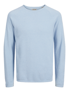 Jack & Jones Gładka Sweter wkładany przez głowę -Cashmere Blue - 12157321