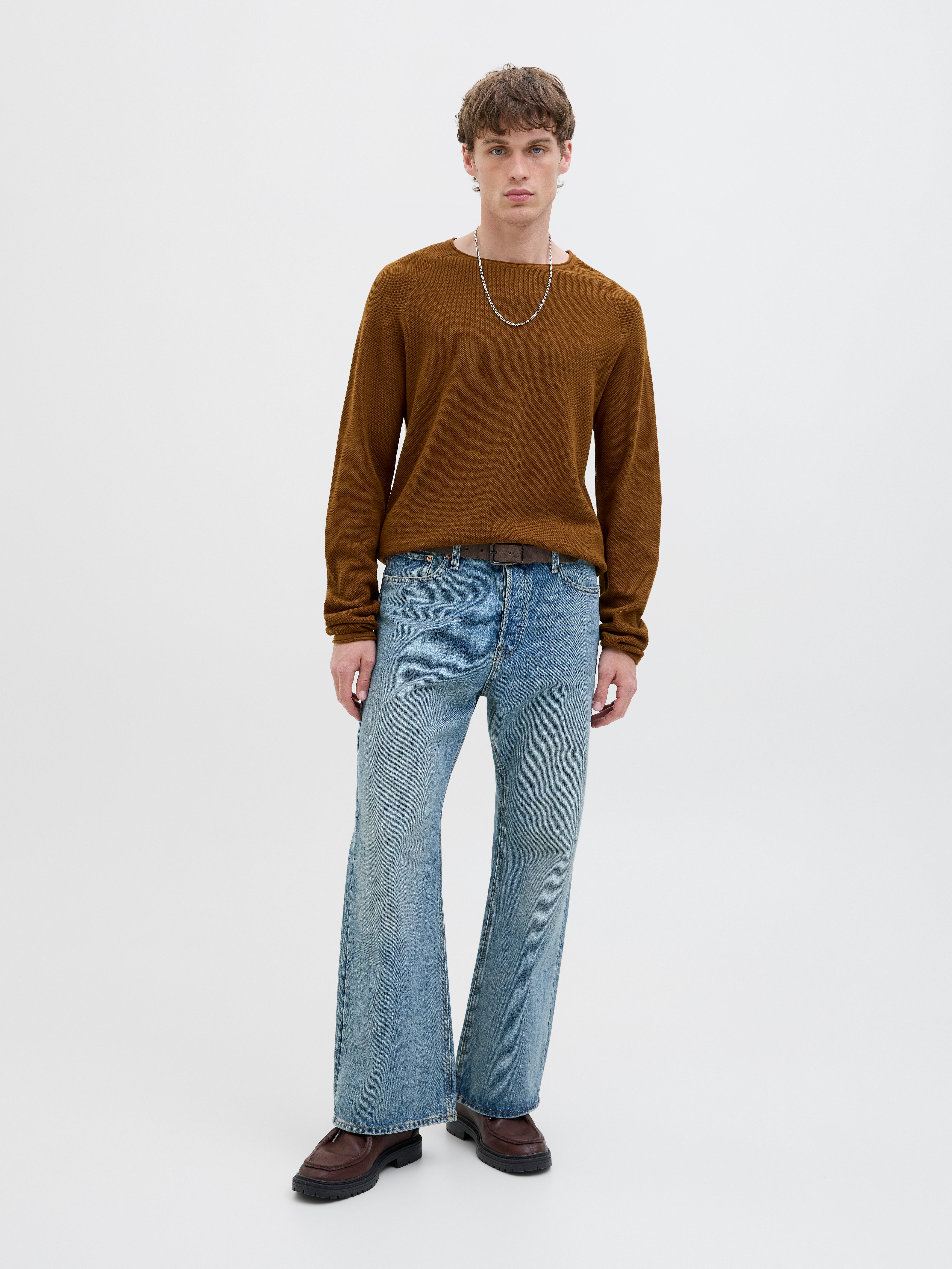 Thumbnail - Einfarbig Strickpullover