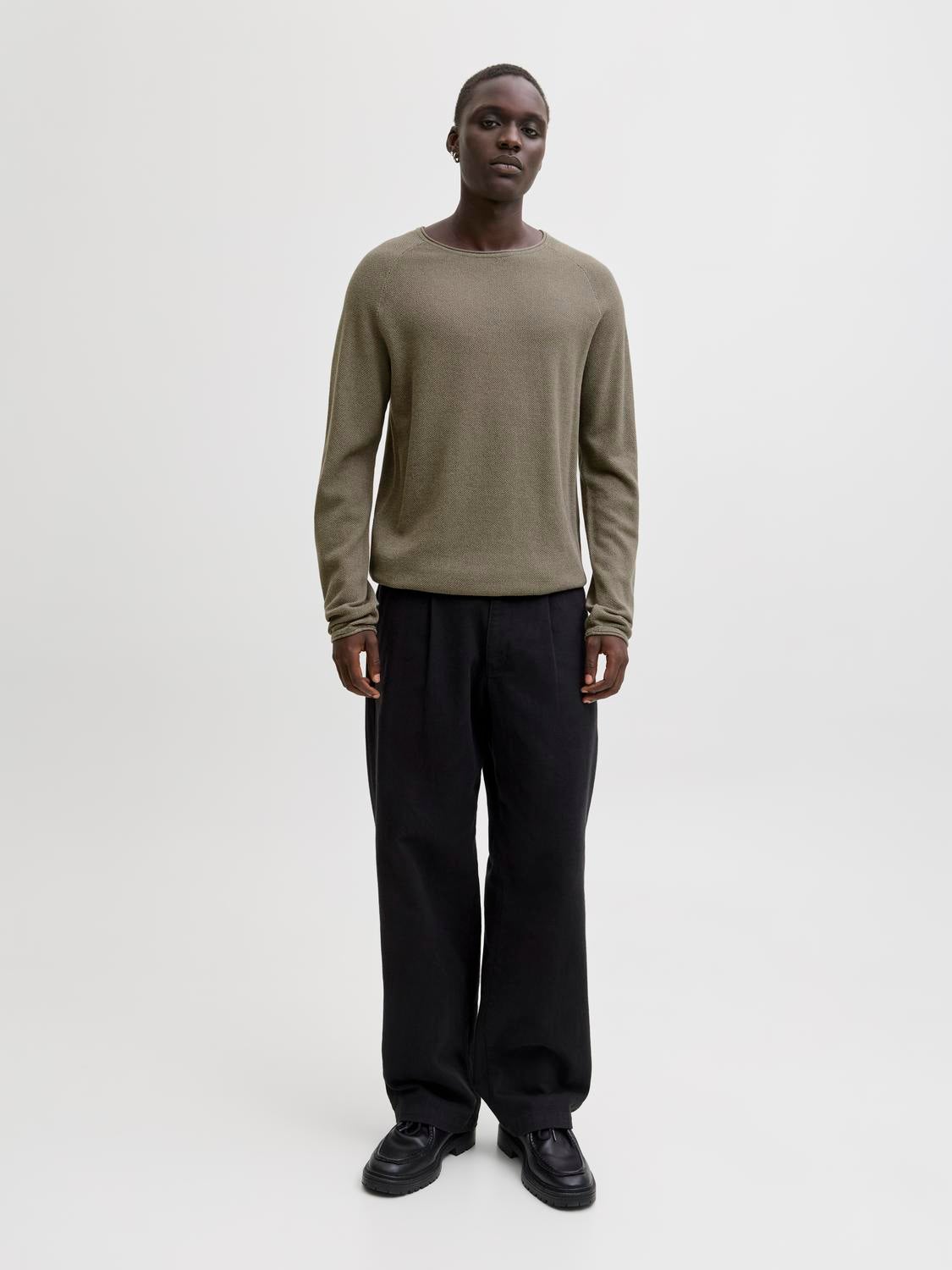 Thumbnail - Einfarbig Strickpullover