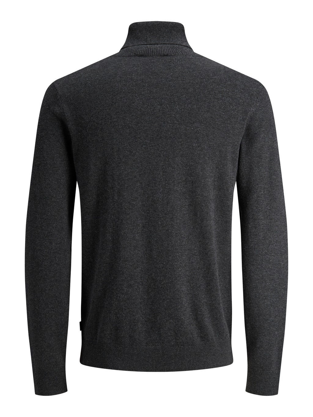 Jack & Jones JJEEMIL HALF ZIP - Trui - dark grey melange/donkergrijs Jack & Jones JJEEMIL HALF ZIP - Trui - dark grey melange/donkergrijs