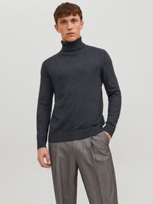 Jack & Jones Cuello alto -Dark Grey Melange - 12157417