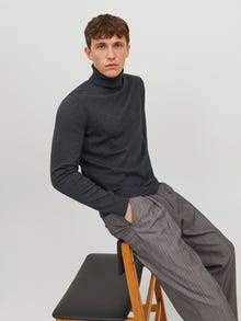 Jack & Jones Cuello alto -Dark Grey Melange - 12157417