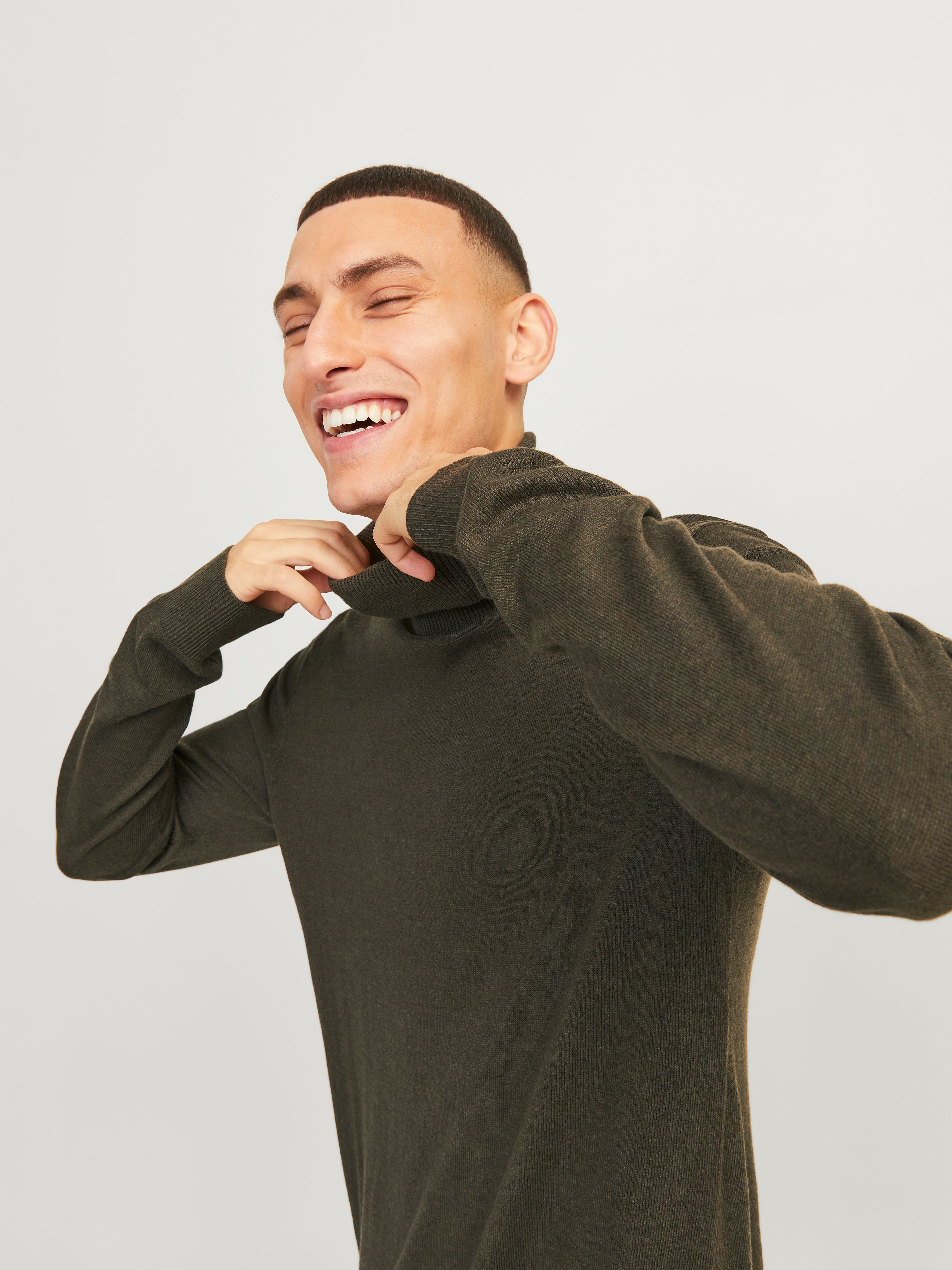 Roll Neck Jumpers for Men | Turtleneck & High Neck | JACK & JONES