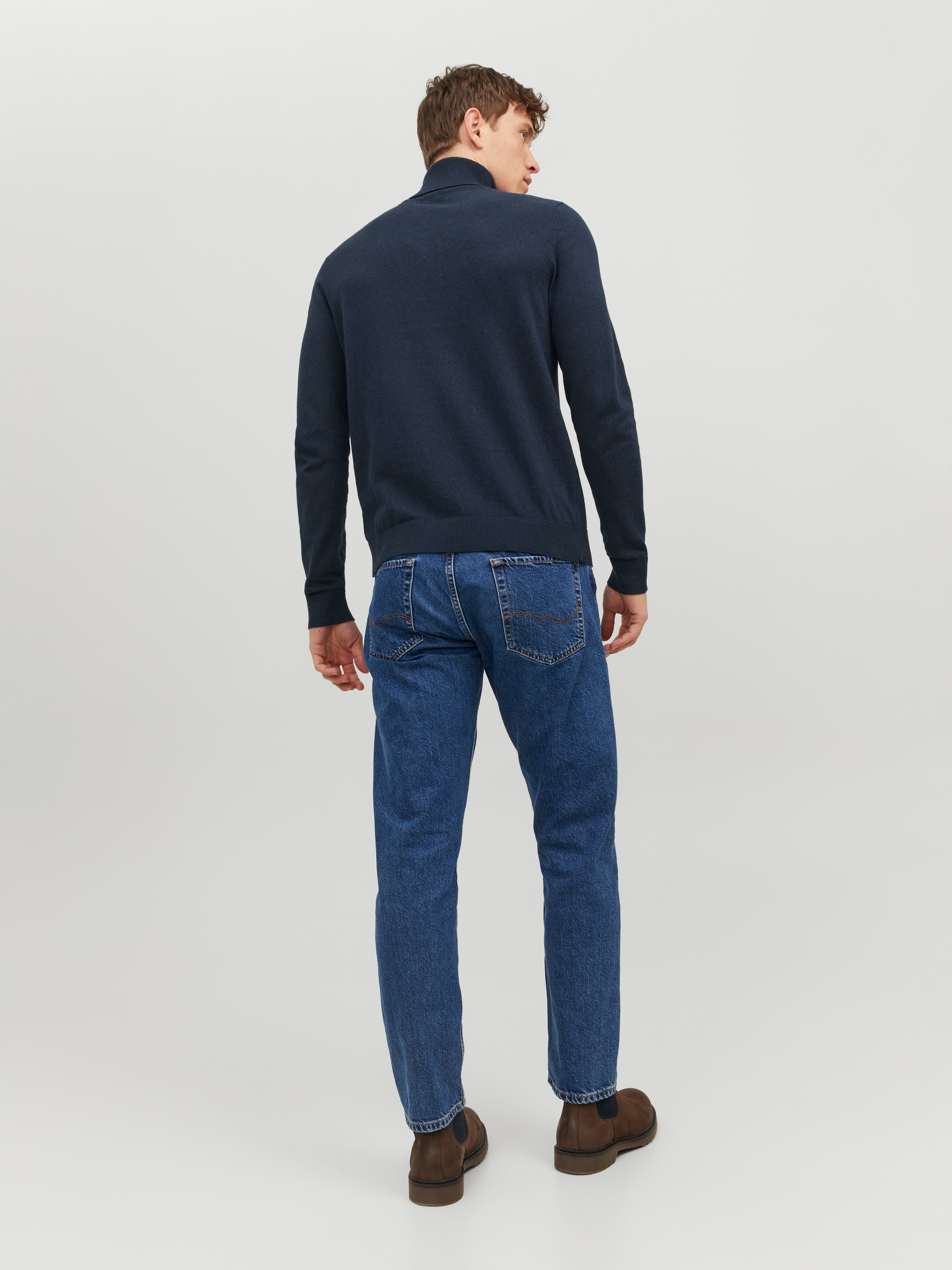 WIIVIP pull d'hiver pour hommes, col tortue, pull de marque tricoté