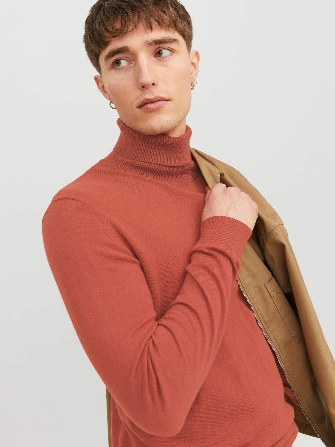 Plain turtleneck shirts best sale