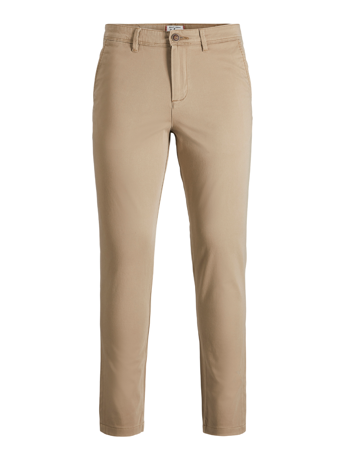 plus size beige trousers