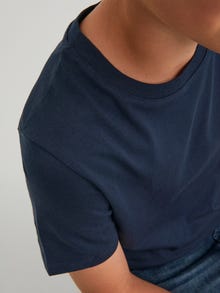Jack & Jones Ensfarvet T-shirt Til drenge -Navy Blazer - 12158433