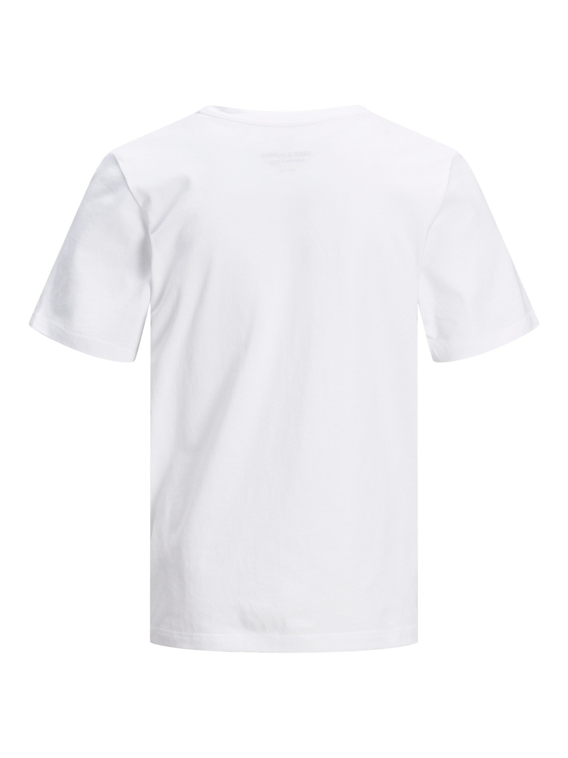 Jack & Jones Enfärgat T-shirt För pojkar -White - 12158433