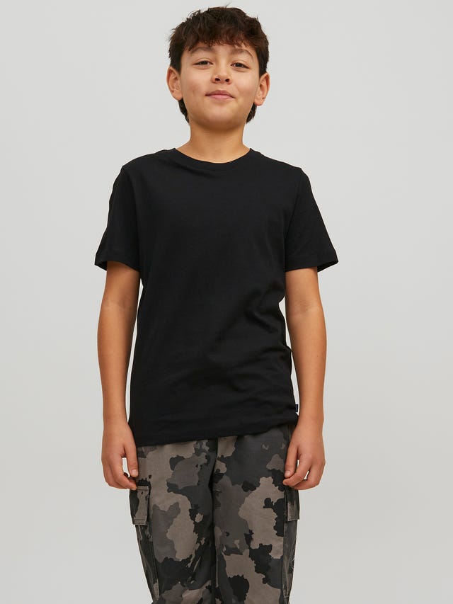 Jack & Jones Gładki T-shirt Dla chłopców - 12158433