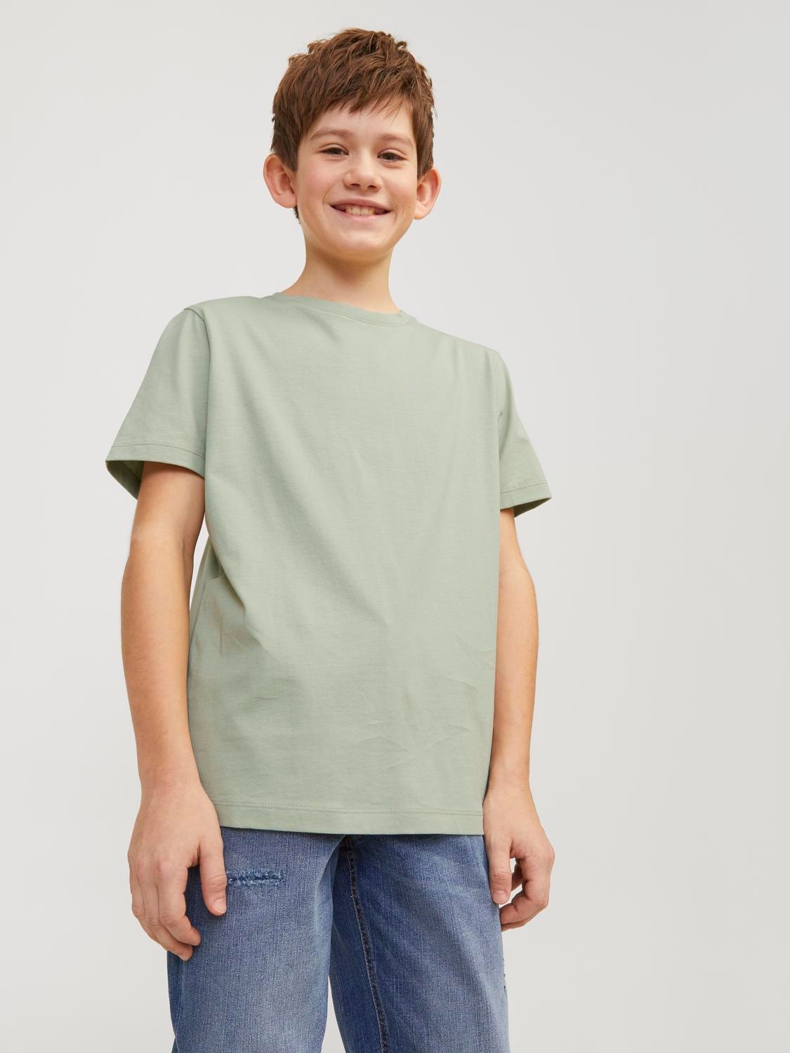 Jack & Jones Plain T-shirt Junior -Desert Sage - 12158433