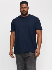 Jack & Jones Plius Vienspalvis Marškinėliai -Navy Blazer - 12158482