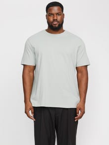 Jack & Jones Plus Size Sima Póló -Puritan Gray - 12158482
