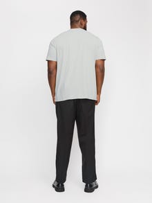 Jack & Jones Plus Size Sima Póló -Puritan Gray - 12158482