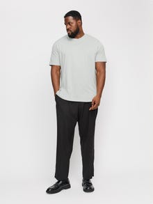 Jack & Jones Plus Size Sima Póló -Puritan Gray - 12158482