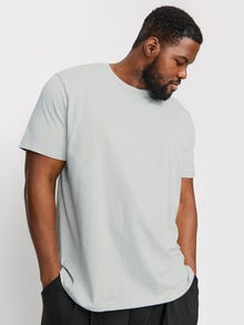 Jack & Jones Plus Size Sima Póló -Puritan Gray - 12158482