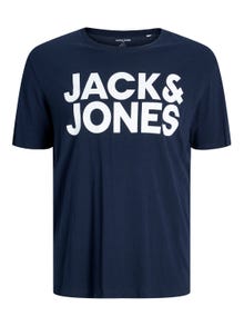 Jack & Jones Plus Logo T-särk -Navy Blazer - 12158505