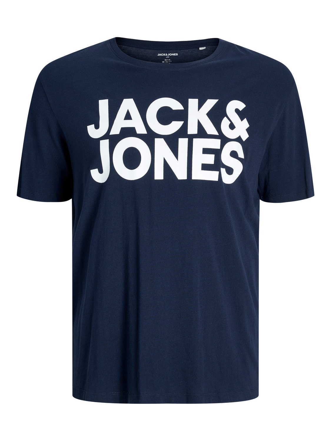 Jack & Jones Plus Size Logo T-shirt -Navy Blazer - 12158505