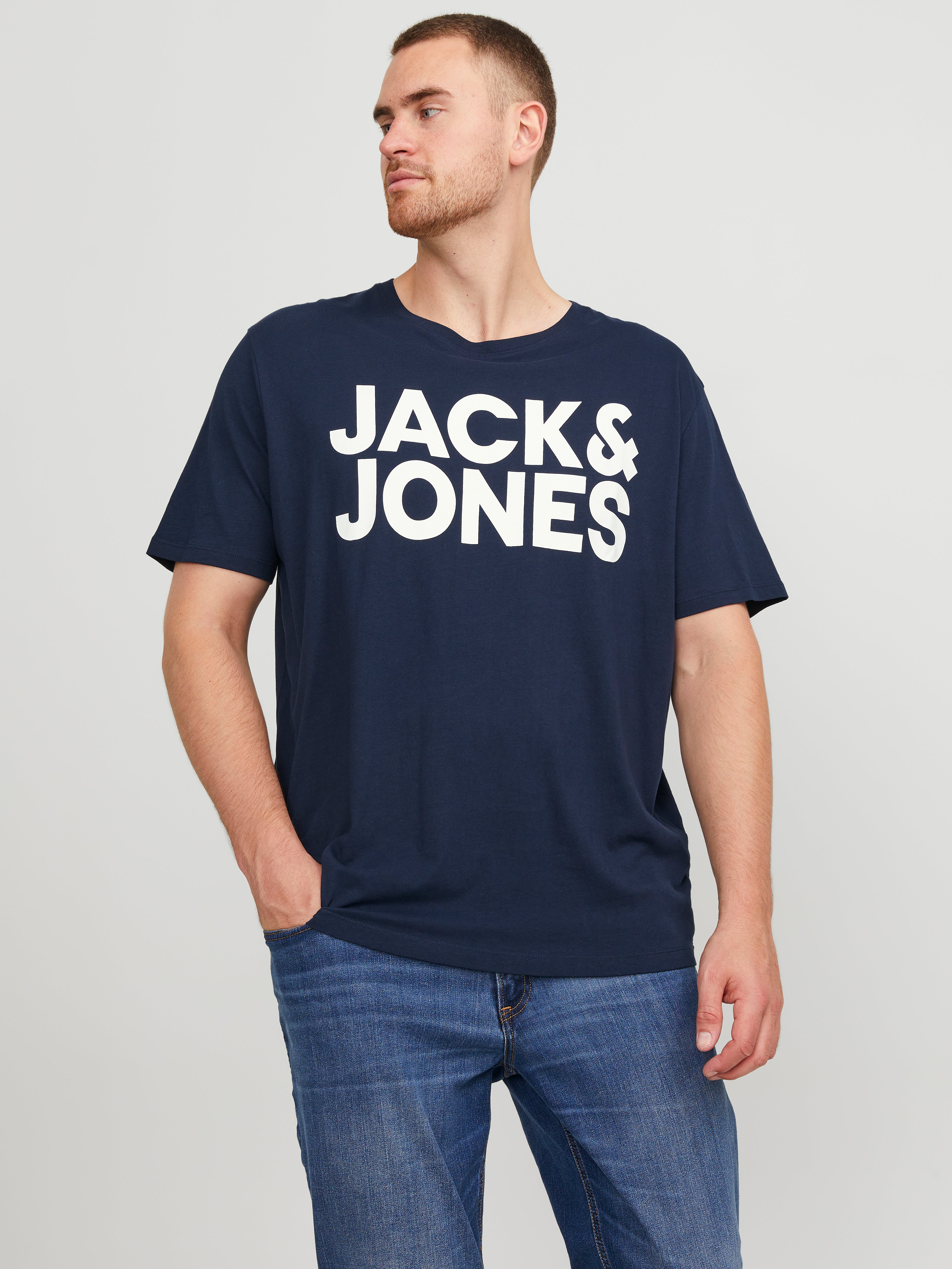 Jack & Jones T-Shirts In Großen Größen - HIRMER GROSSE GRÖSSEN