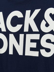 Jack & Jones Plus Logo Tričko -Navy Blazer - 12158505