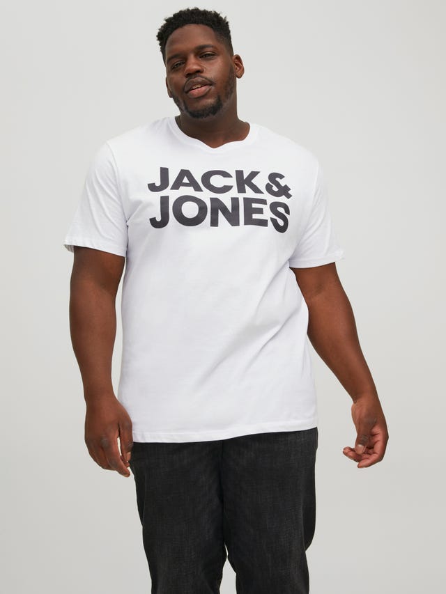 Jack & Jones Plus Size Logotipas Marškinėliai - 12158505