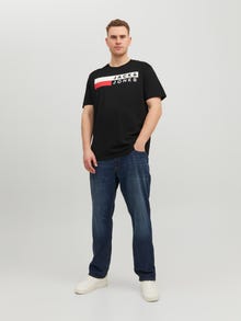 Jack & Jones Plus Size Logo T-shirt -Black - 12158505