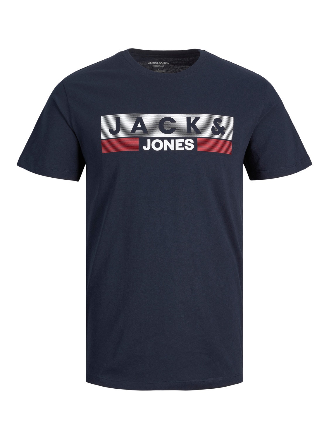 Jack & Jones Plus Size Z logo T-shirt -Navy Blazer - 12158505