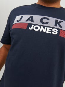 Jack & Jones Plus Size Z logo T-shirt -Navy Blazer - 12158505