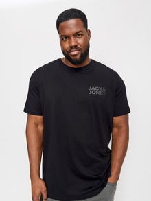 Jack & Jones Plus Size T-shirt Logo -Black - 12158505