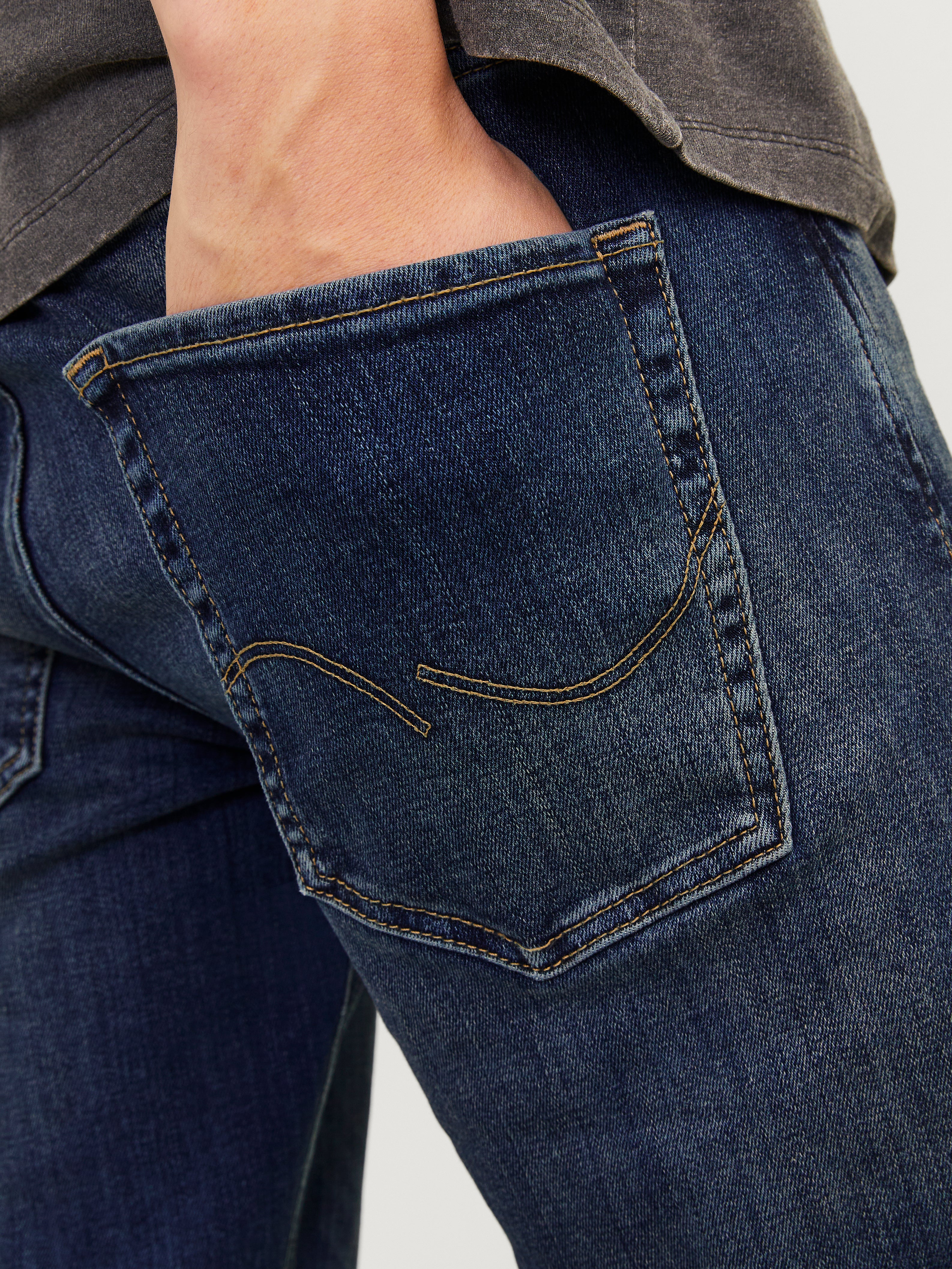 Jeans Slim Fit Pour Homme JACK & JONES - Taille Basse, Confortable Et Stretch, Idéal Quotidien