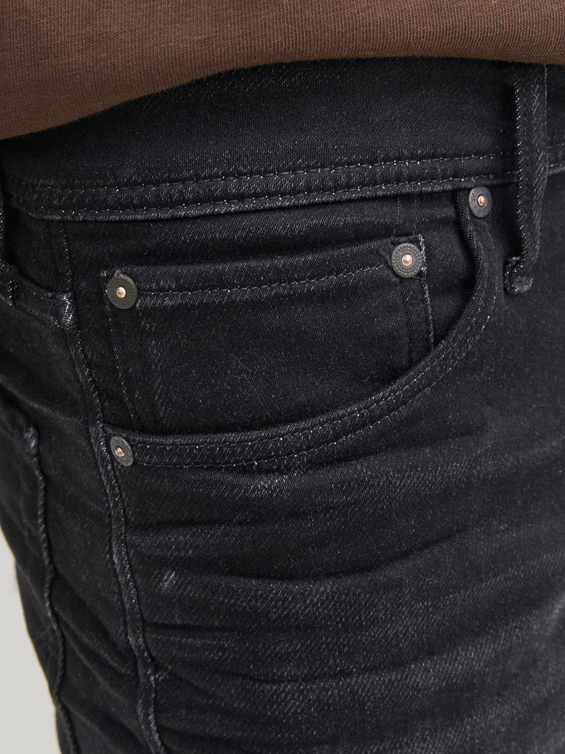 Jack & Jones JJIMIKE JJORIGINAL JOS 697 I.K Jeans tapered fit -Black Denim - 12158613