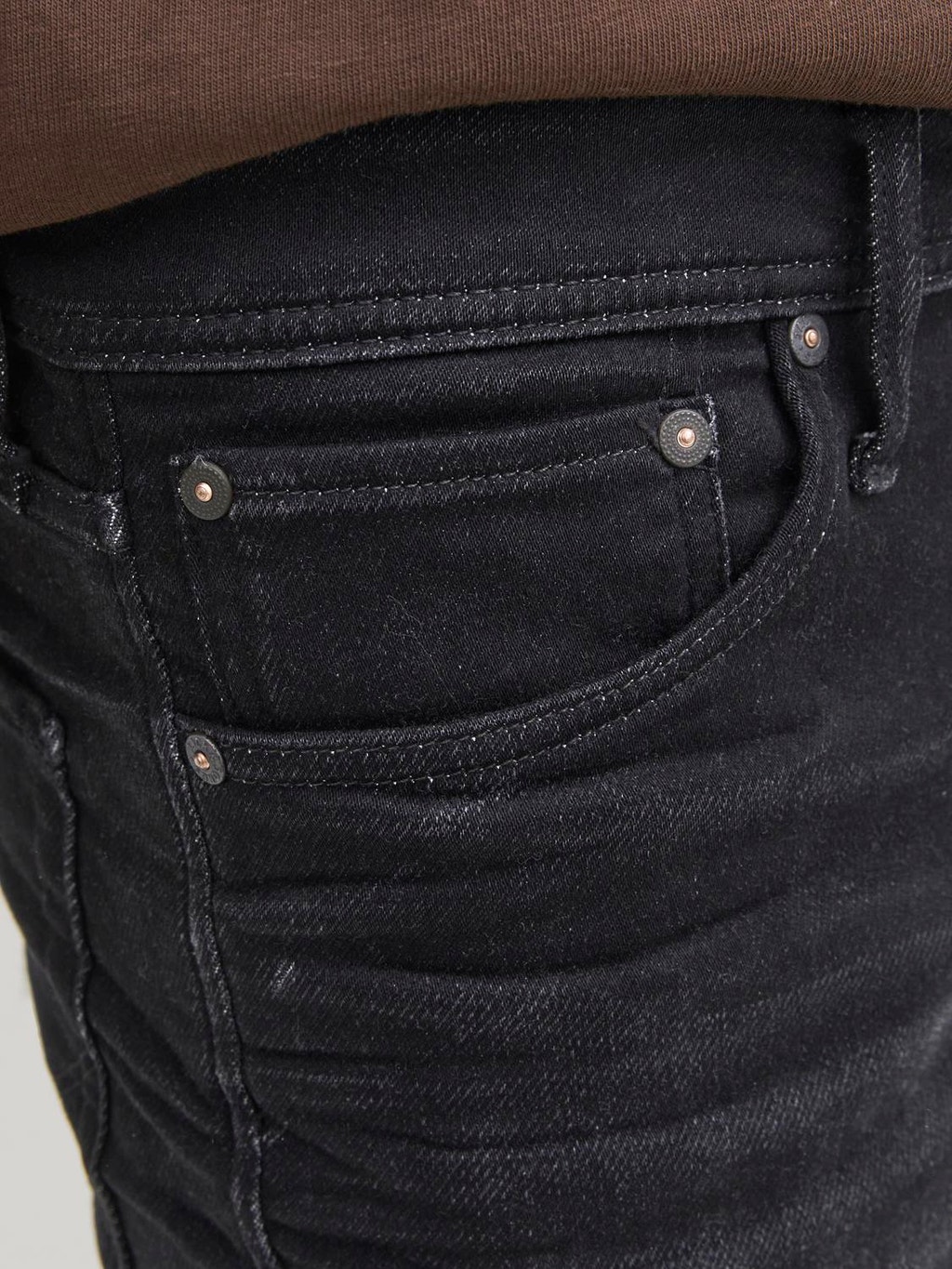 MIKE ORIGINAL JOS 697 Indigo Knit Comfort fit jeans | Black | Jack & Jones®