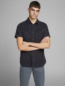 Jack & Jones Regular Fit Denim Shirt -Black Denim - 12159371