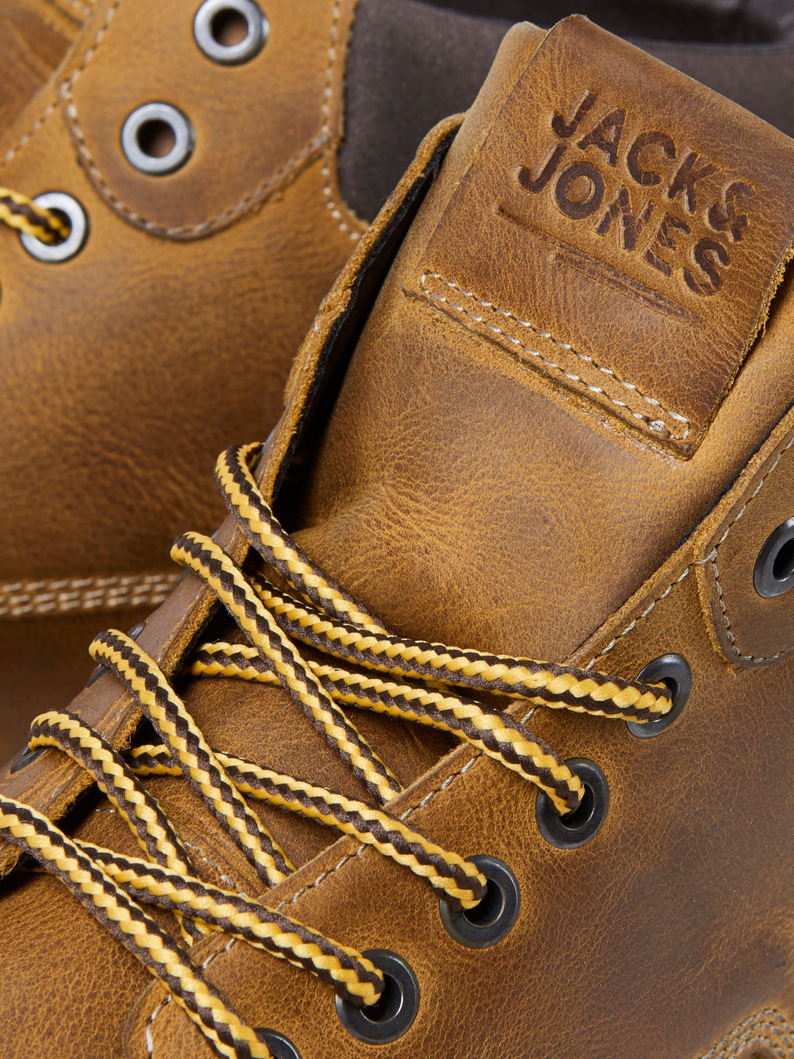 Jack & Jones Vintage Leather Logger Work Boots 8 12