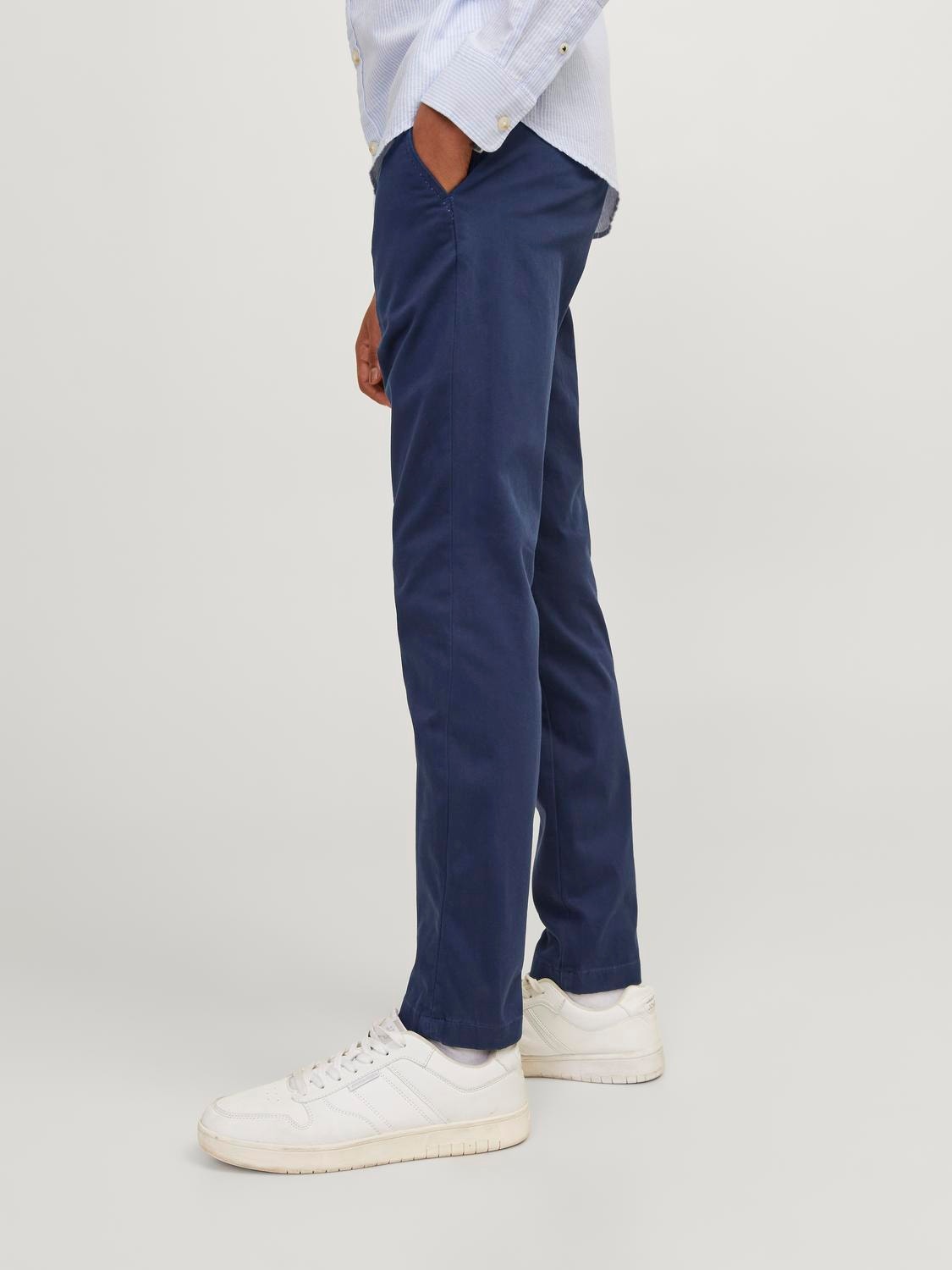 Jack & Jones Calças Chino Slim Fit Para meninos -Navy Blazer - 12160028