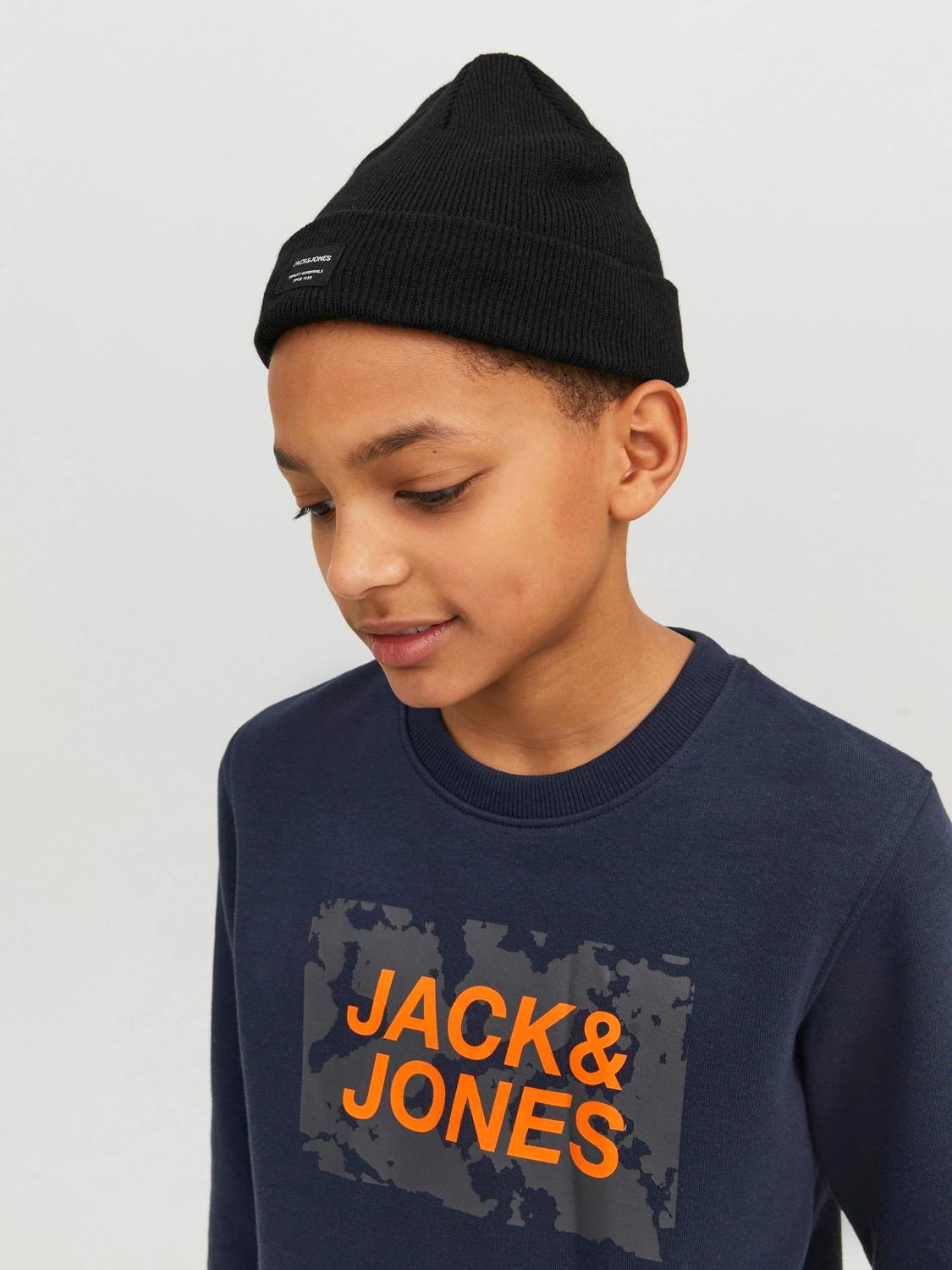 Jack & Jones Beanie For boys -Black - 12160311