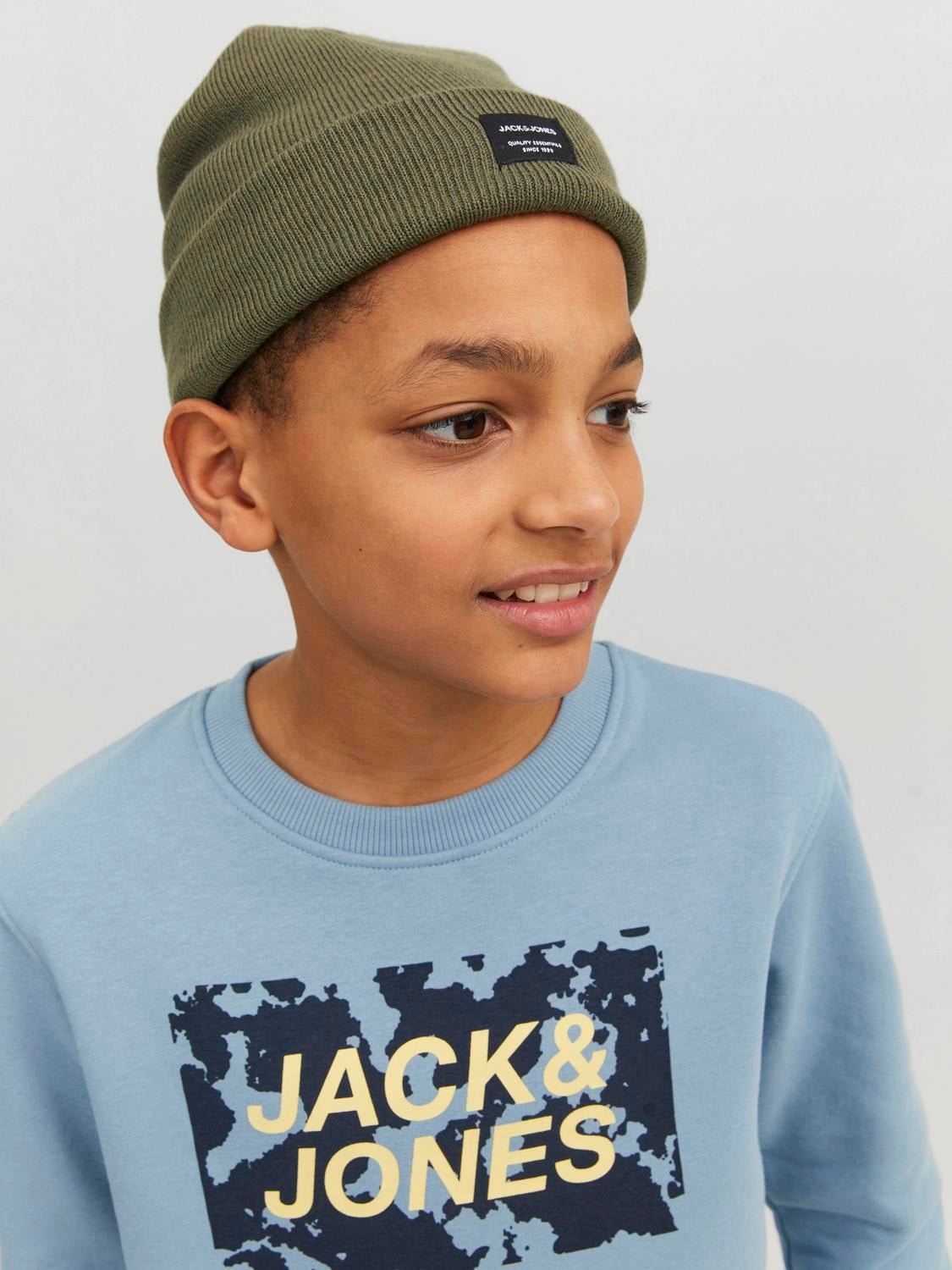 Bonnet beanie bleu marine enfant - Jack & Jones