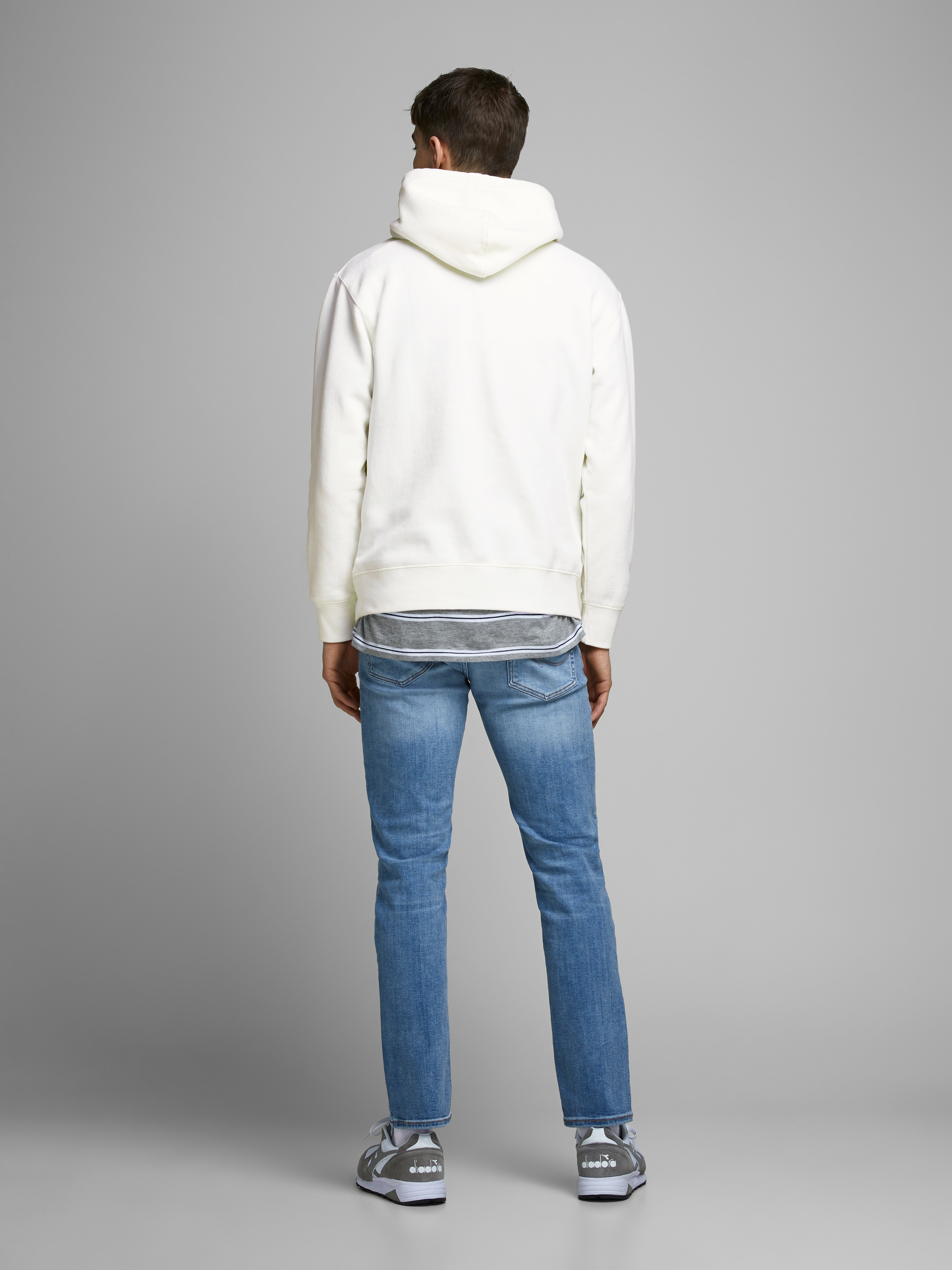 Plain Hoodie, White