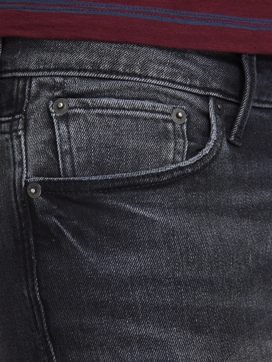 Jack & Jones JJIGLENN JJICON AM 927 Slim fit jeans -Black Denim - 12163511