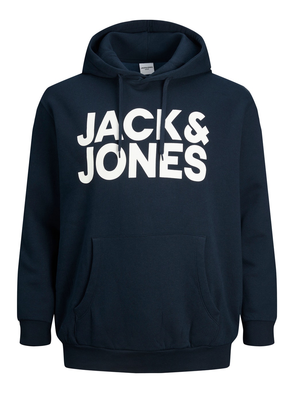 Basic Logo Plus Size Hoodie Dark Blue Jack Jones basic-logo-plus-size-hoodie-dark-blue-jack-jones