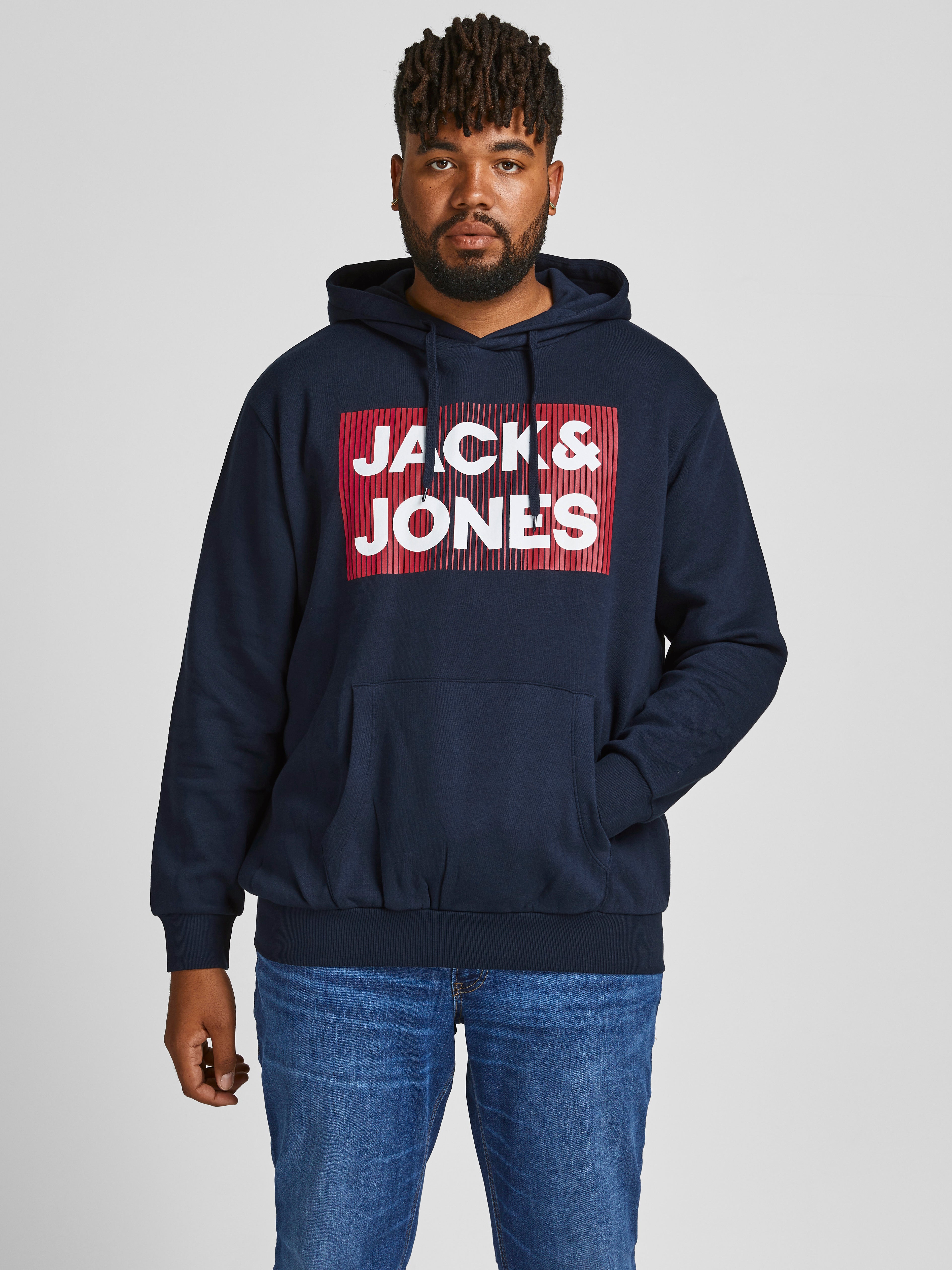 Sudadera Con Capucha Jack Jones PLUS Para Hombre Algodón/poliéster,  Cómoda Y Casual