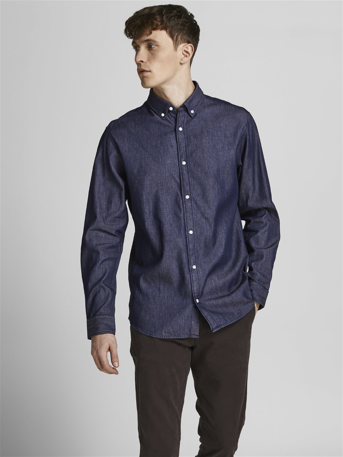 Jack & Jones Slim Fit Denim overhemd -Dark Blue Denim - 12164676