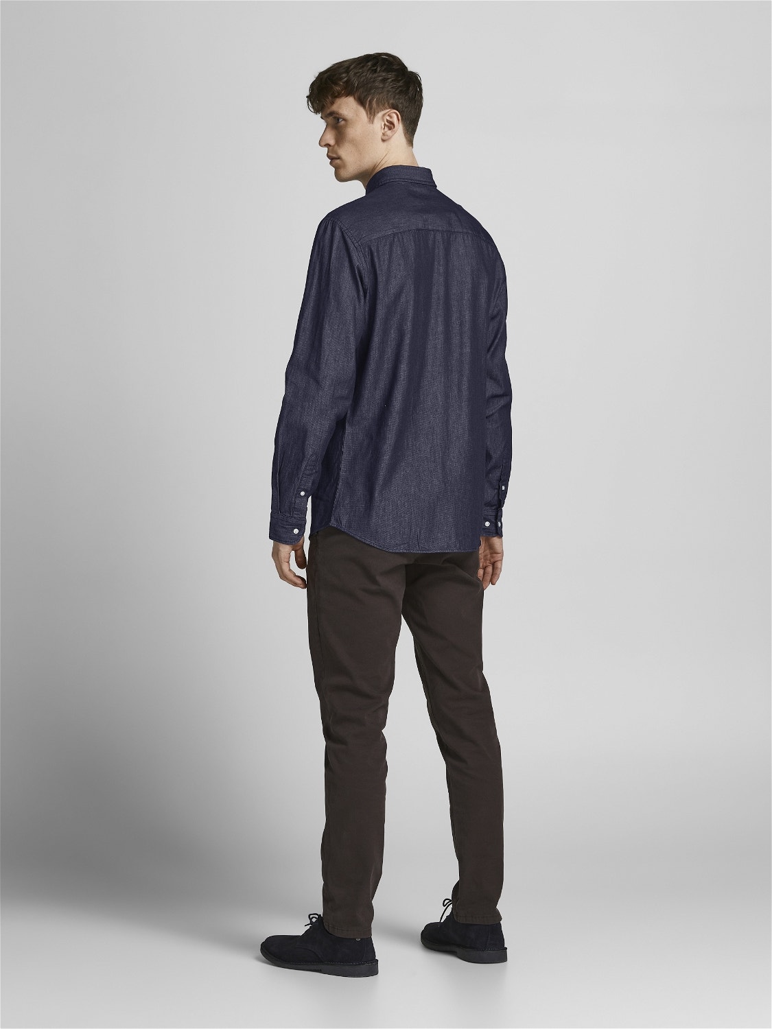 Jack & Jones Slim Fit Džínová košile -Dark Blue Denim - 12164676