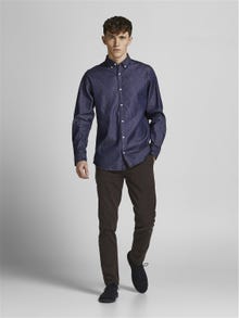 Jack & Jones Camicia in jeans Slim Fit -Dark Blue Denim - 12164676