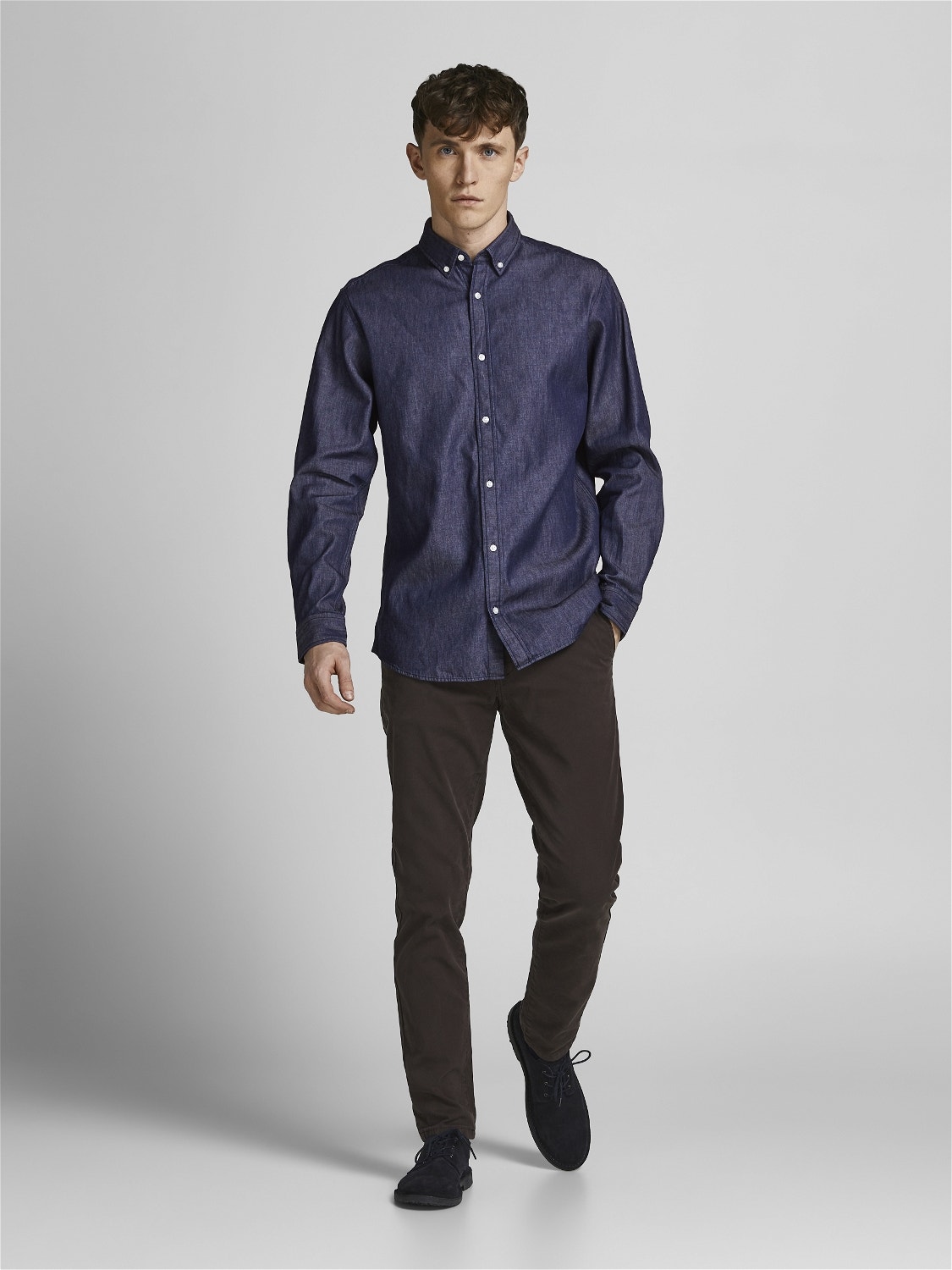 Jack & Jones Slim Fit Denim overhemd -Dark Blue Denim - 12164676
