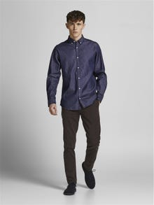Jack & Jones Slim Fit Koszula jeansowa -Dark Blue Denim - 12164676