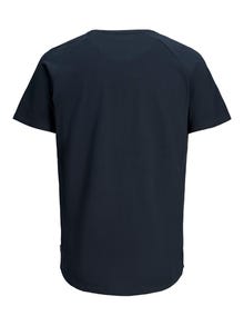 Jack & Jones Ensfarvet Crew neck T-shirt -Navy Blazer - 12164936